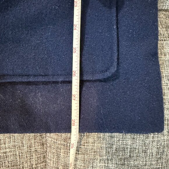 Merona Plus Size Navy Wool Blend Hooded Heavyweight Coat Women’s XXL Jacket - Picture 11 of 11